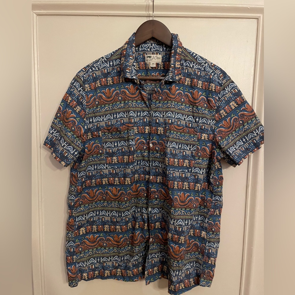 J Crew - Island Short Sleeve Button Down - Size M